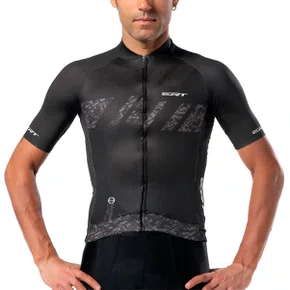 Camisa de Ciclismo ERT Premium Titanium Preta