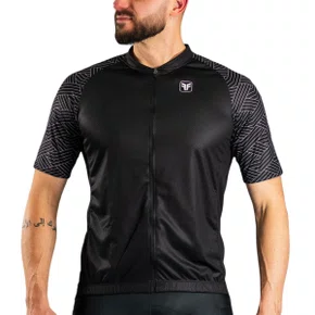 Camisa de Ciclismo Free Force Basic Onix Preta