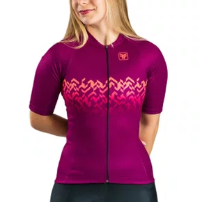 Camisa de Ciclismo Free Force Basic Ruby Feminina Roxa