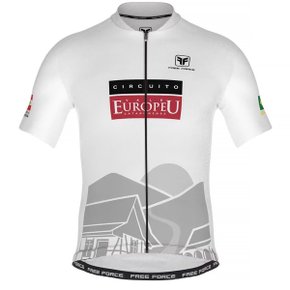Camisa de Ciclismo Free Force Basic Vale Europeu Branca