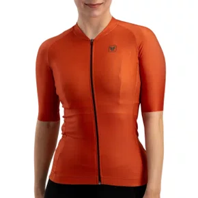 Camisa de Ciclismo Free Force Training Brick Feminina Laranja