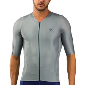 Camisa de Ciclismo Free Force Training Cinza