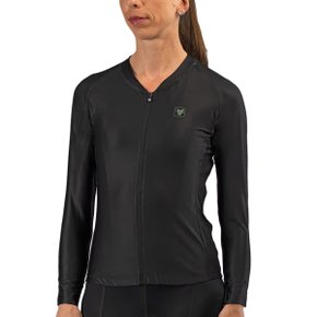 Camisa de Ciclismo Free Force Training Manga Longa Feminino Preto