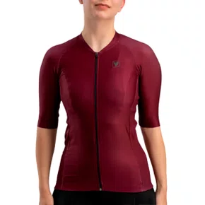 Camisa de Ciclismo Free Force Training Grape Feminina Bordo
