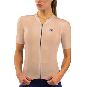 Camisa de Ciclismo Free Force Training Feminino Bege