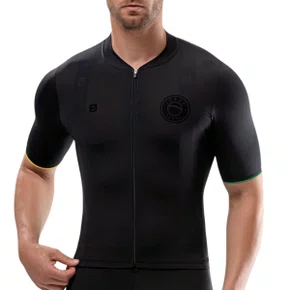 Camisa de Ciclismo Furbo Euro Brasil Preta