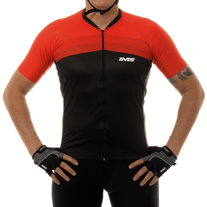 Camisa de Ciclismo IMS Racing Milano Fire Vermelha Camisa de Ciclismo IMS Racing Milano Fire Vermelha