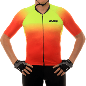 Camisa de Ciclismo IMS Racing Napoli 4° Bolso com Ziper Amarela Camisa de Ciclismo IMS Racing Napoli 4° Bolso com Ziper Amarela