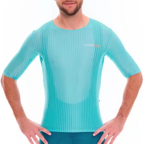 Camisa de Ciclismo Marcio May Aero Riviera Azul