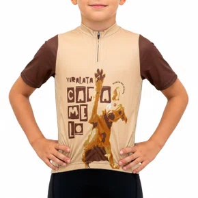 Camisa de Ciclismo Marcio May Caramelo Infantil