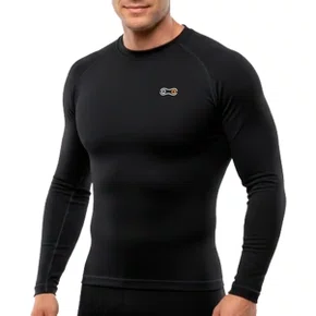 Camisa de Ciclismo Marcio May Comfort Segunda Pele Preta