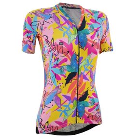 Camisa de Ciclismo Marcio May Funny Premium Feminina Floral Camisa de Ciclismo Marcio May Funny Premium Feminina Floral