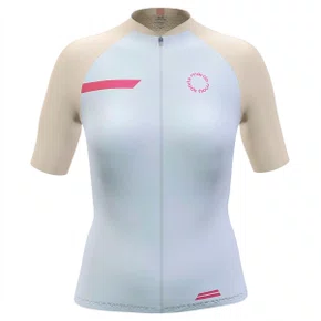 Camisa de Ciclismo Marcio May New Sport Feminina Bege