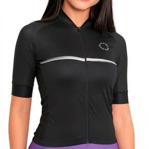 Camisa de Ciclismo Marcio May New Sport Feminina Preta