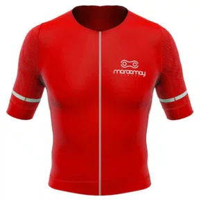 Camisa de Ciclismo Marcio May Pro Vermelha