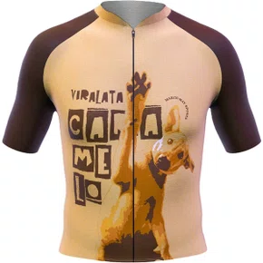 Camisa de Ciclismo Marcio May Sport Vira-Lata Caramelo