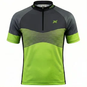 Camisa de Ciclismo Mattos Racing Bike Infantil Flow Verde