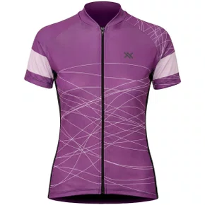Camisa de Ciclismo Mattos Racing Bike Lines II Feminina Roxa