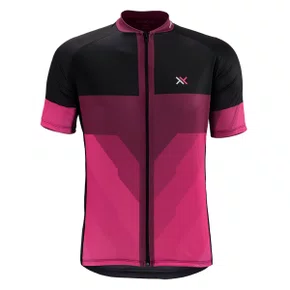 Camisa de Ciclismo Mattos Racing Bike Preta e Roxa