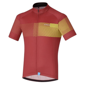 Camisa de Ciclismo Shimano Climbers Vermelha e Amarela