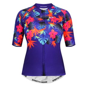 Camisa de Ciclismo SportXtreme Califórnia Slim Feminina Roxa e Laranja Camisa de Ciclismo SportXtreme Califórnia Slim Feminina Roxa e Laranja