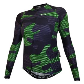 Camisa de Ciclismo SportXtreme Cargo Slim Manga Longa Feminina Verde Camisa de Ciclismo SportXtreme Cargo Slim Manga Longa Feminina Verde