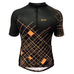 Camisa de Ciclismo SportXtreme Circuit Preta e Laranja