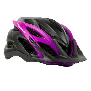 Capacete de Ciclismo Absolute Luna Led Preto e Roxo Capacete de Ciclismo Absolute Luna Led Preto e Roxo