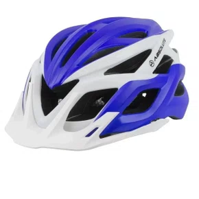 Capacete de Ciclismo Absolute Wild Flash USB Branco e Azul Capacete de Ciclismo Absolute Wild Flash USB Branco e Azul