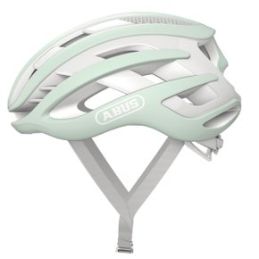 Capacete de Ciclismo Abus Airbreaker Branco e Verde Capacete de Ciclismo Abus Airbreaker Branco e Verde