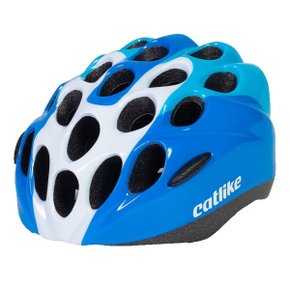 Capacete de Ciclismo Catlike Kitten Infantil Azul e Branco Capacete de Ciclismo Catlike Kitten Infantil Azul e Branco