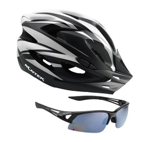 Capacete de Ciclismo Rontek RT-58 Led + Óculos de Ciclismo Atrio Attack Capacete de Ciclismo Rontek RT-58 Led + Óculos de Ciclismo Atrio Attack