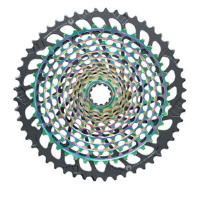 Cassete de Bicicleta Sram XX1 Eagle XG-1299 Rainbow Padrão Sram XD 10-52 12 vel Cassete de Bicicleta Sram XX1 Eagle XG-1299 Rainbow Padrão Sram XD 10-52 12 vel