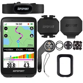 Ciclocomputador com GPS Igpsport Binavi Touch Screen Bundle II