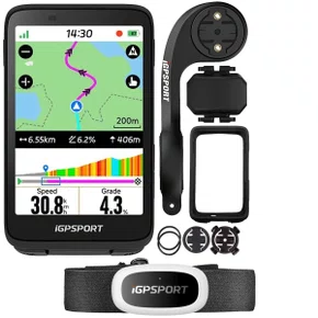 Ciclocomputador com GPS Igpsport Binavi Touch Screen Bundle