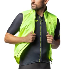 Colete de Ciclismo Corta Vento ALÉ Ligth Pack Amarelo