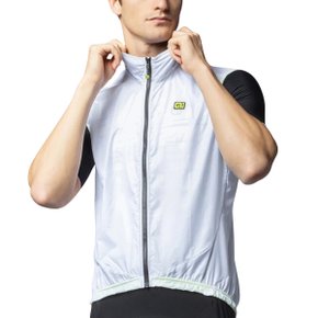 Colete de Ciclismo Corta Vento ALÉ Ligth Pack Branco