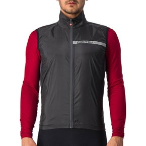 Colete de Ciclismo Corta Vento Castelli Squadra Stretch Preto Colete de Ciclismo Corta Vento Castelli Squadra Stretch Preto