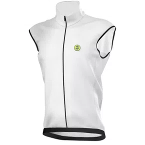 Colete de Ciclismo Corta Vento ERT Liso Branco Colete de Ciclismo Corta Vento ERT Liso Branco