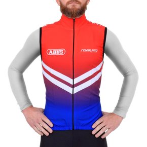 Colete de Ciclismo Corta Vento Marcio May Abus Vermelho Colete de Ciclismo Corta Vento Marcio May Abus Vermelho