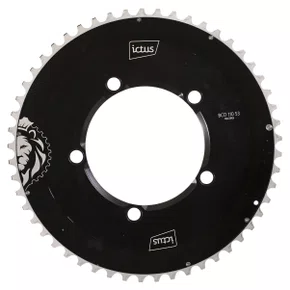 Coroa de Bicicleta Ictus Aero Shimano Sram BCD 100 53T