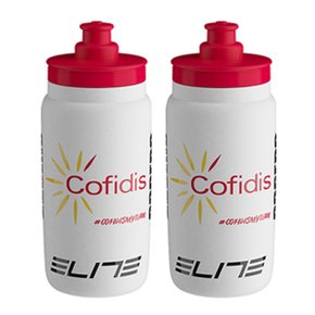 Kit Garrafa de Ciclismo Elite Fly Cofidis 550ml 2 Unidades