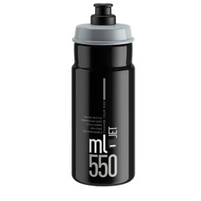 Garrafa de Ciclismo Elite Fly Jet Preto 550ml Garrafa de Ciclismo Elite Fly Jet Preto 550ml