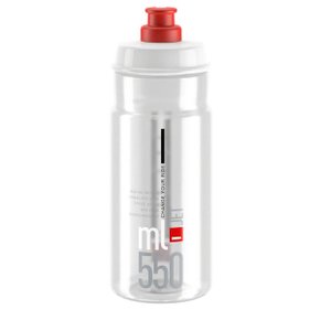 Garrafa de Ciclismo Elite Jet Transparete 550ml
