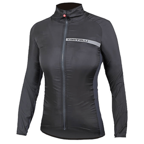 Jaqueta de Ciclismo Castelli Corta Vento Squadra Stretch Feminina Preta Jaqueta de Ciclismo Castelli Corta Vento Squadra Stretch Feminina Preta