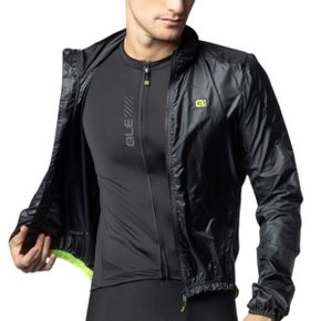 Jaqueta de Ciclismo Corta Vento ALÉ Ligth Pack Preta