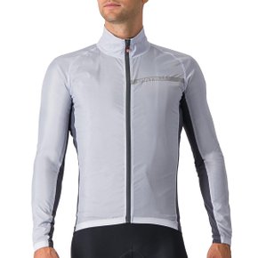Jaqueta de Ciclismo Corta Vento Castelli Squadra Stretch Cinza Jaqueta de Ciclismo Corta Vento Castelli Squadra Stretch Cinza