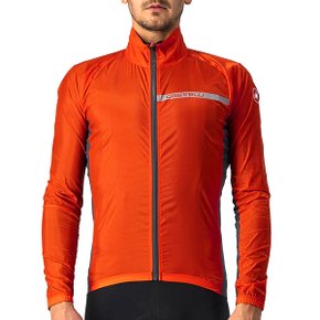 Jaqueta de Ciclismo Corta Vento Castelli Squadra Stretch Vermelha Jaqueta de Ciclismo Corta Vento Castelli Squadra Stretch Vermelha