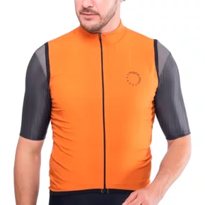 Jaqueta de Ciclismo Corta Vento Marcio May New Race Laranja