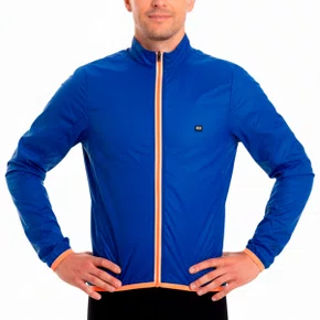 Jaqueta de Ciclismo Corta Vento Marcio May Pro Azul e Laranja